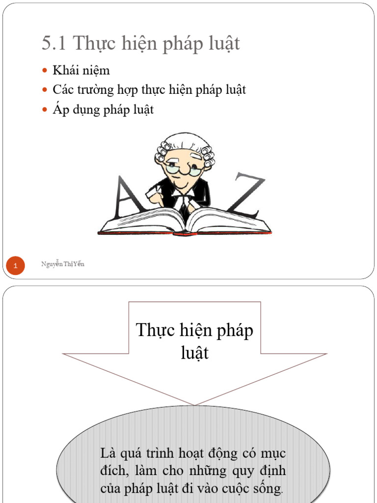 Chương 5 Thực Hiện Pháp Luật, Áp Dụng Pháp Luật, Trách Nhiệm Pháp Lý | PDF