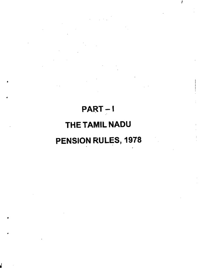 TN Pension Rules P1to80 PDF