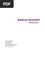 Piano Di Marketing Radical Downhill