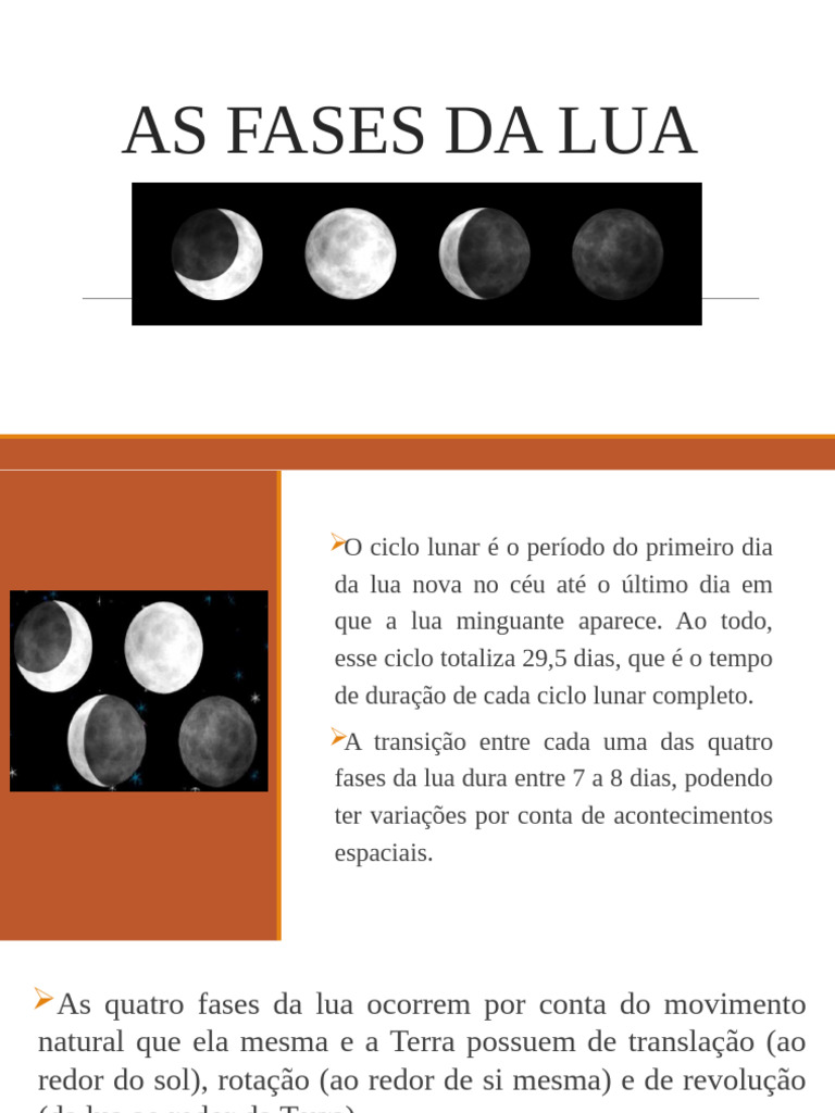 Fases da Lua e suas Durações | PDF