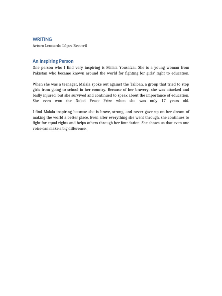 Writing - Lopez Becerril | PDF