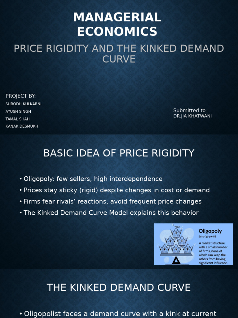Price Rigidity and The Kinked Demand Curve | PDF