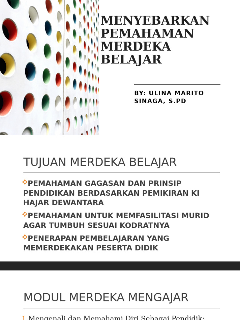 Menyebarkan Pemahaman Merdeka Belajar | PDF