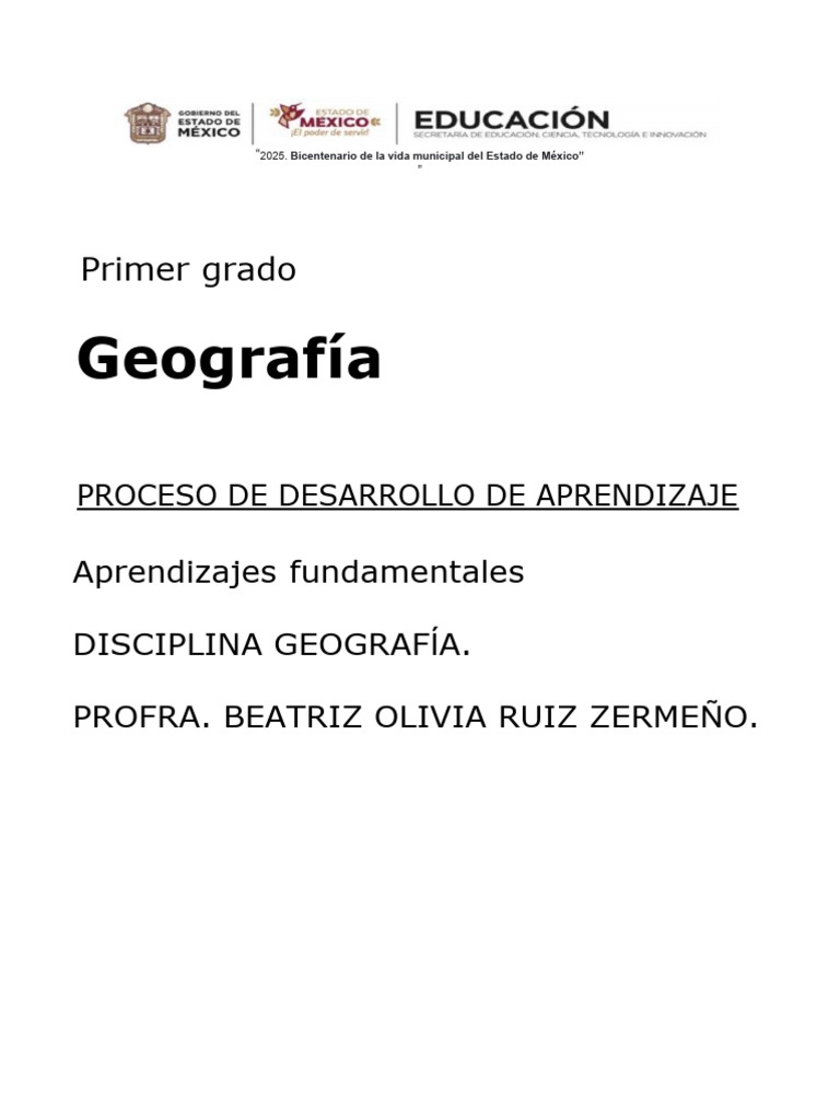 Geografia Cuadernillo 2025-2026 | PDF | Tierra | Índice de Desarrollo ...
