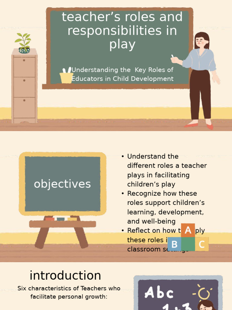 Teacher Roles in Child Play Development | PDF | Teachers | Learning