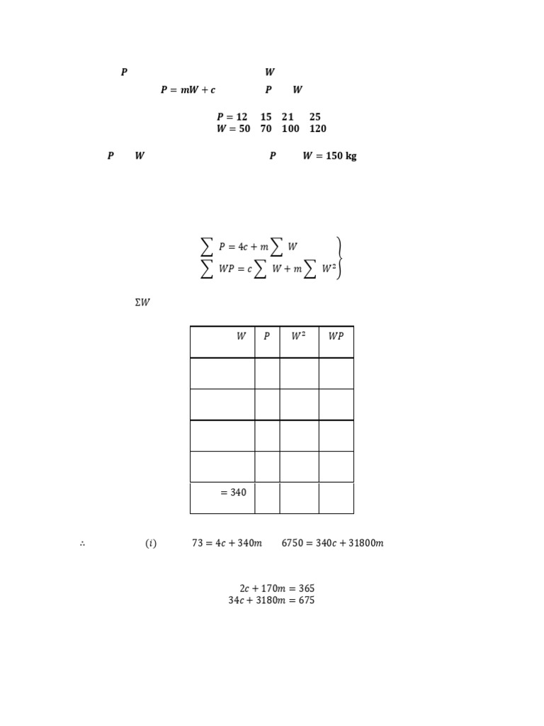Linear and Quadratic Regression Analysis | PDF | Equations | Ordinary ...