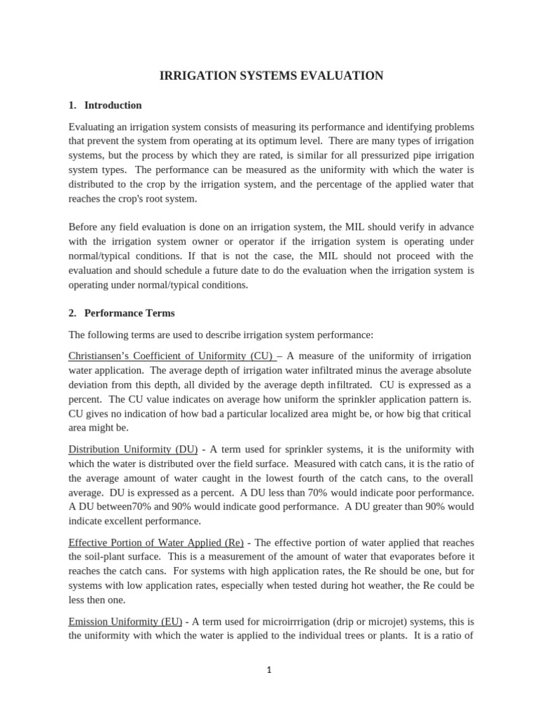 Jain Irrigation System Evaluation Guide | PDF | Irrigation | Pump