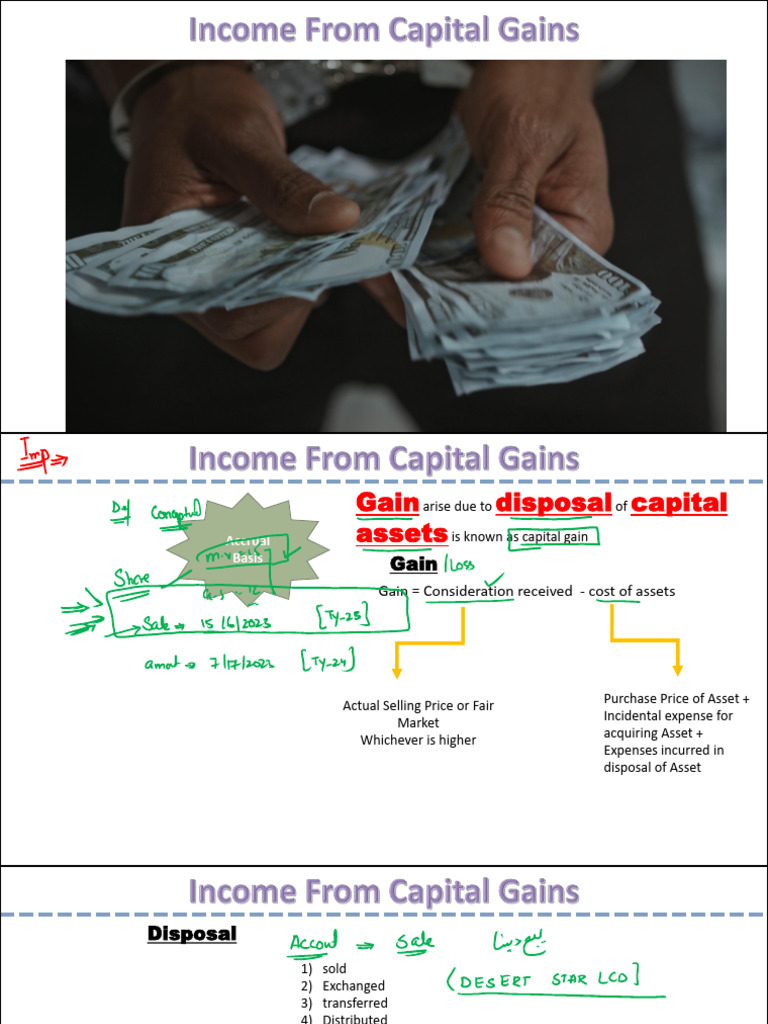 Income From Capital Gain | PDF | Capital Gain | Capital Gains Tax