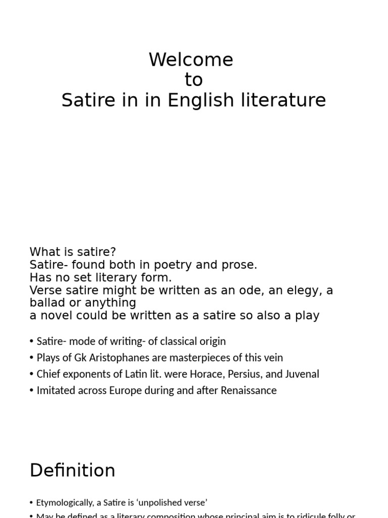 Understanding Satirical Poetry | PDF | Satire | John Dryden