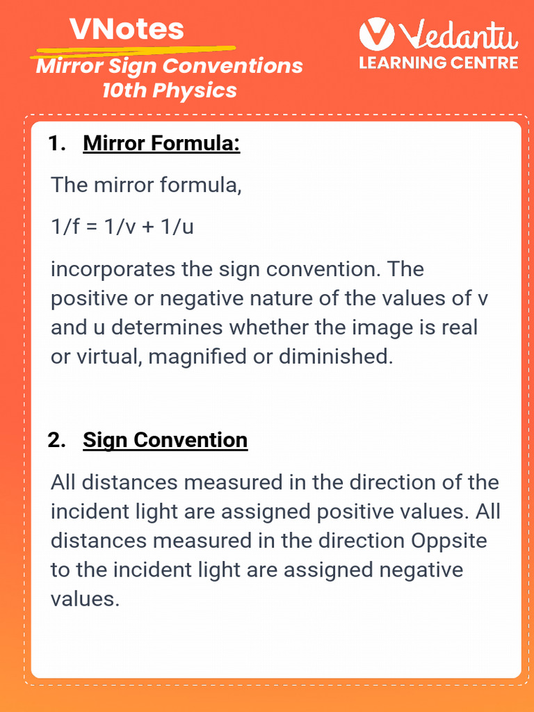 VNotes - Sign Conventions | PDF