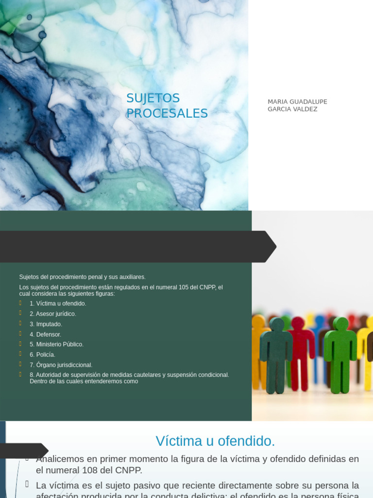 Sujetos Procesales | PDF | Debido al proceso | Juez