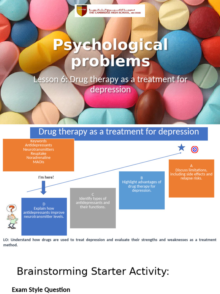 Drug Therapy for Depression Explained | PDF | Antidepressant | Major ...