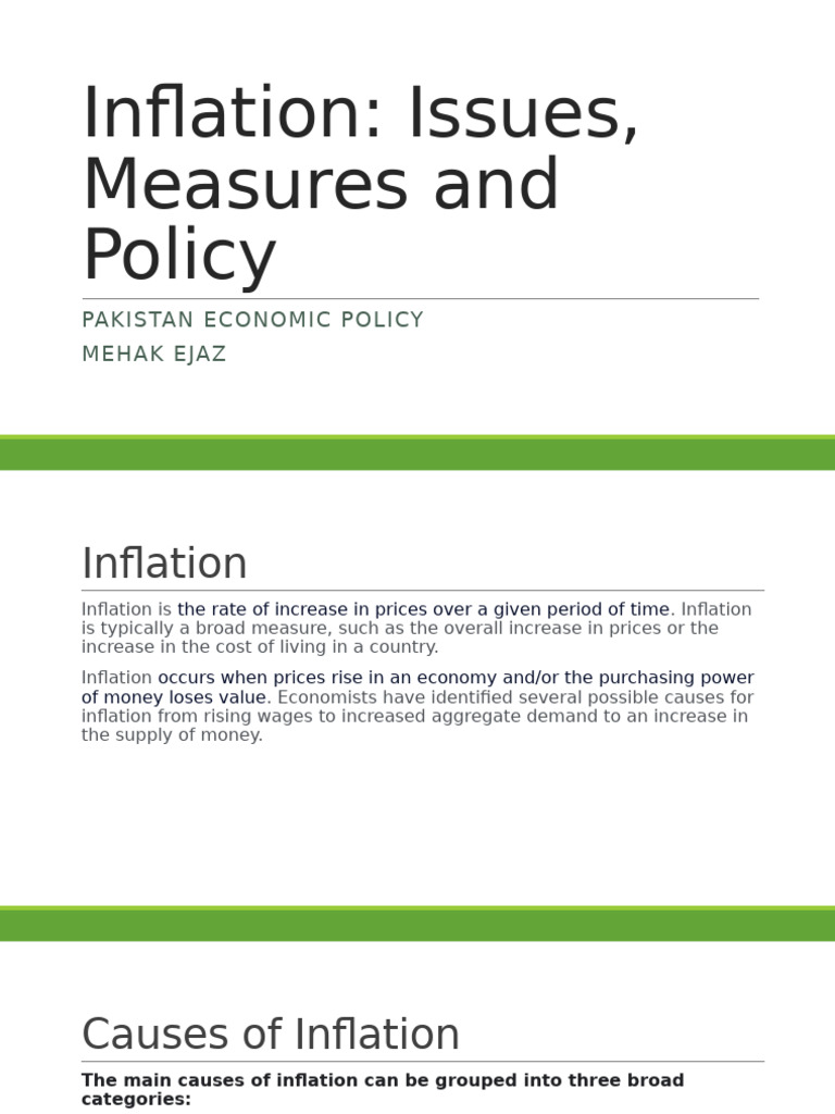 Inflation: Causes, Measures, and Impacts | PDF | Cost Of Living | Inflation