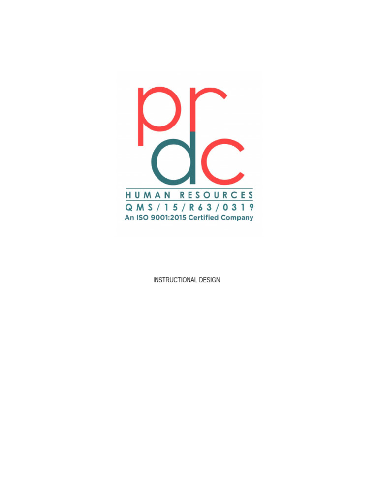 Instructional Design Process Overview | PDF | Instructional Design ...