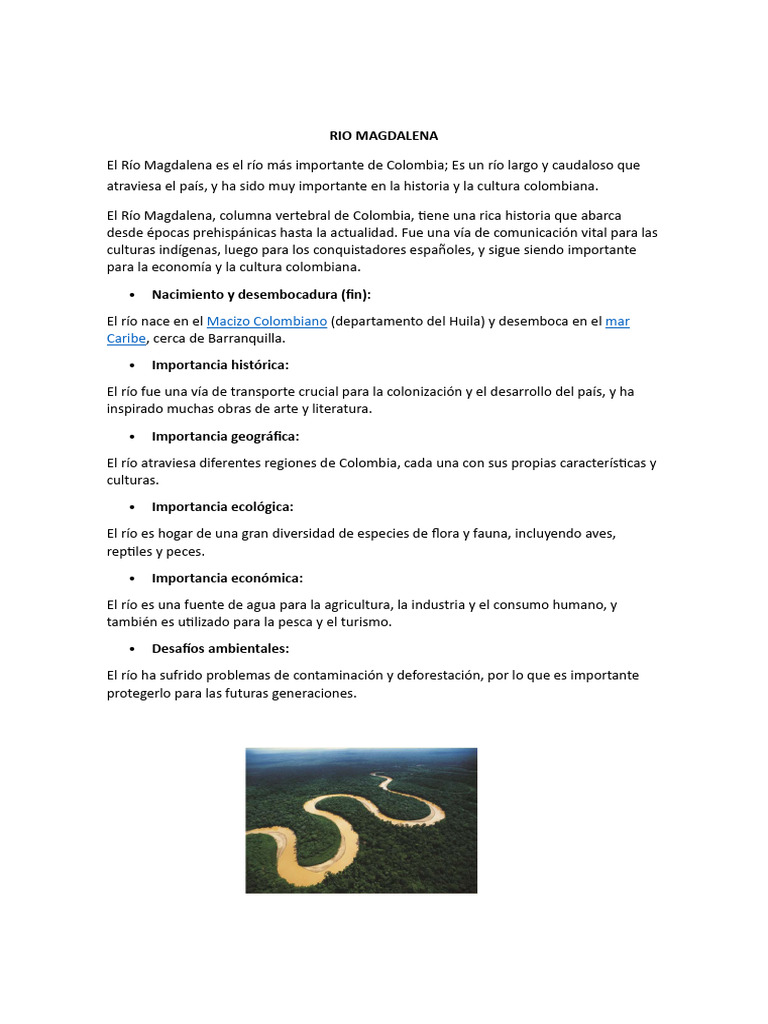 Rio Magdalena | PDF
