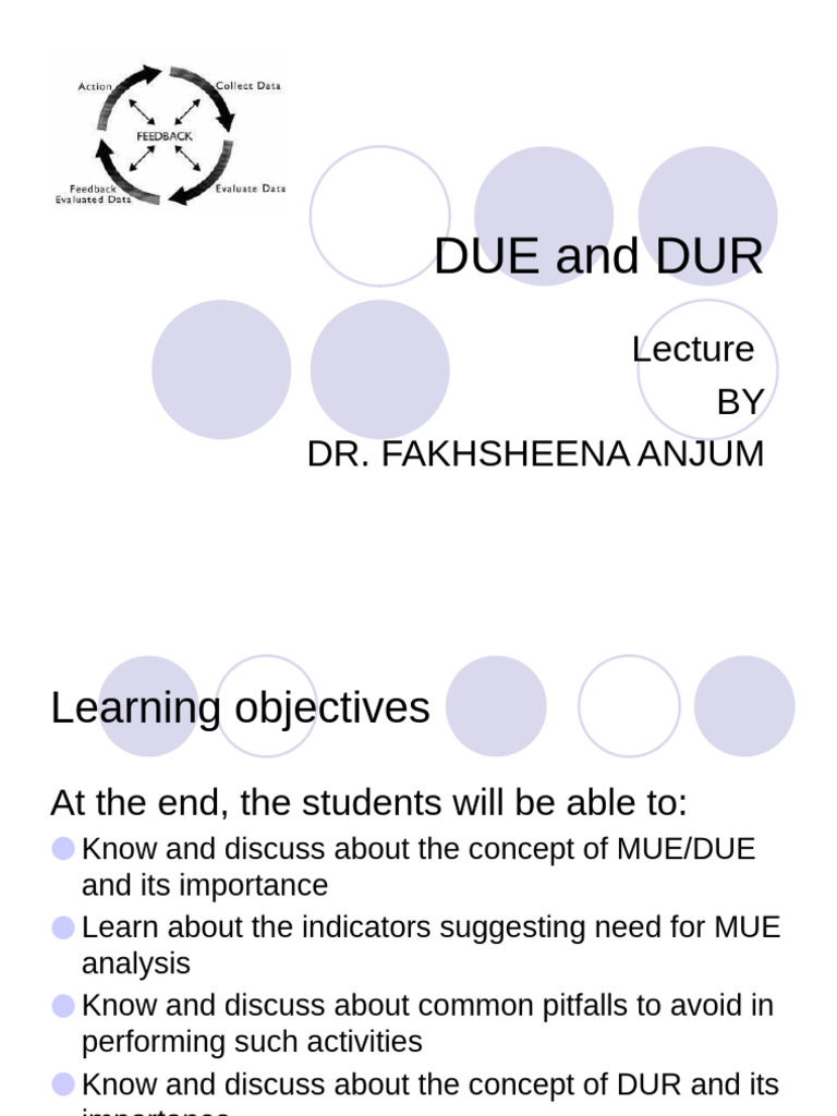 Understanding DUE and MUE in Pharmacy | PDF | Pharmaceutical Sciences ...