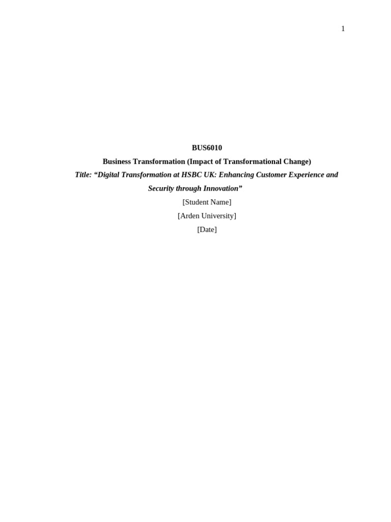 HSBC UK's Digital Transformation Insights | PDF | Security | Computer ...