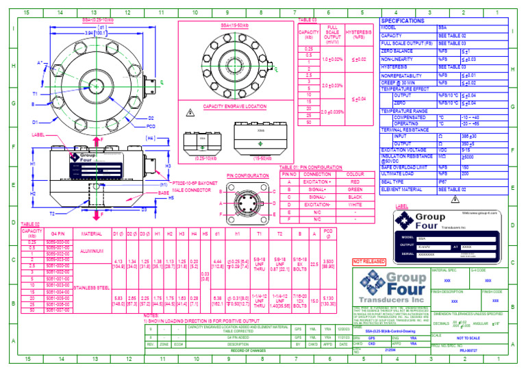 LGP 380 SSA 0.25 50klb Control Drawing | PDF | Electrical Components ...
