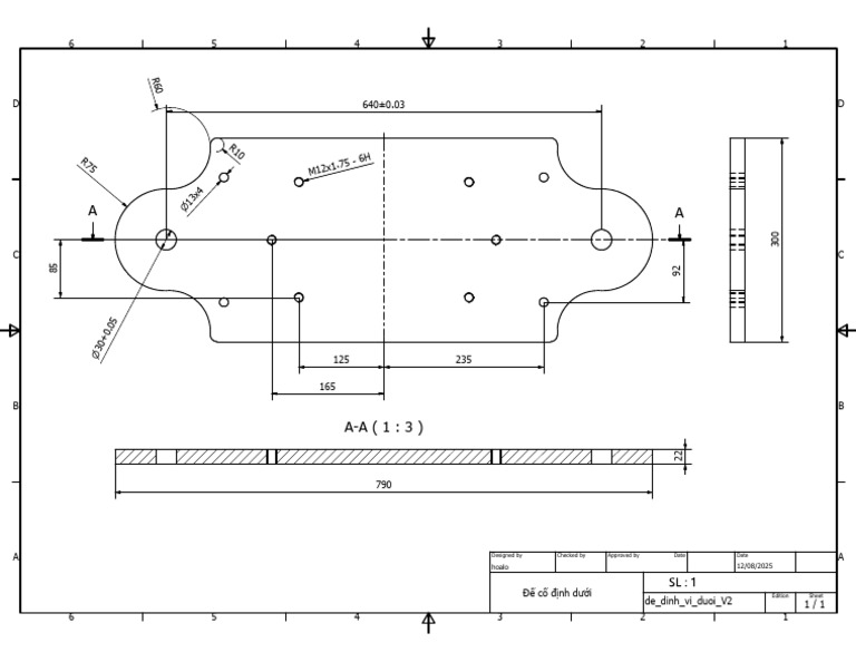 Technical Drawing for Base Design | PDF