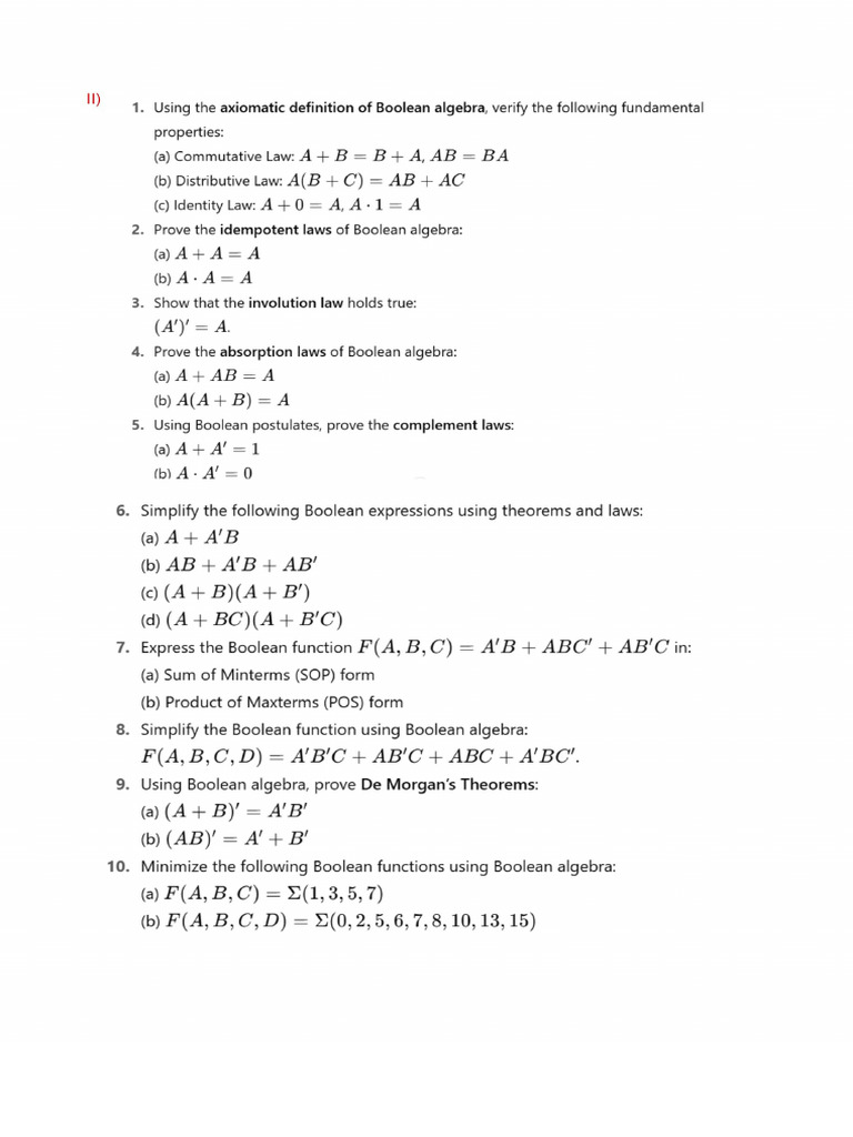 CSE DLD Assignment QB | PDF