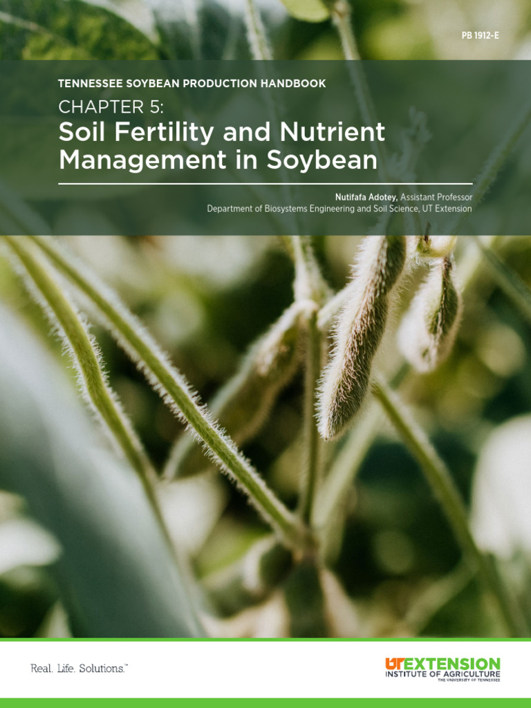 Chapter 5 Final PB - 1912 E - Soybean - Handbook | PDF | Soil | Fertilizer