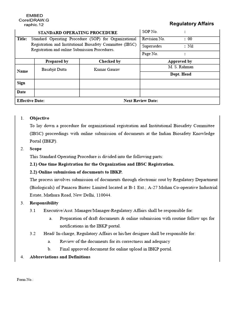 SOP for IBSC Registration Process | PDF | Computing