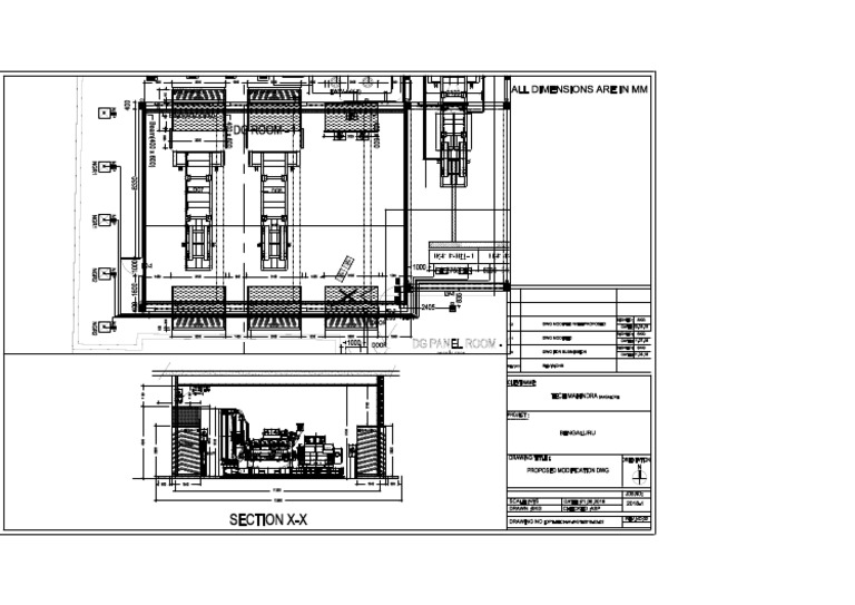 Revised DG Room Layout DRG With Proposed Modifications (2 Nos) - (IR7 ...