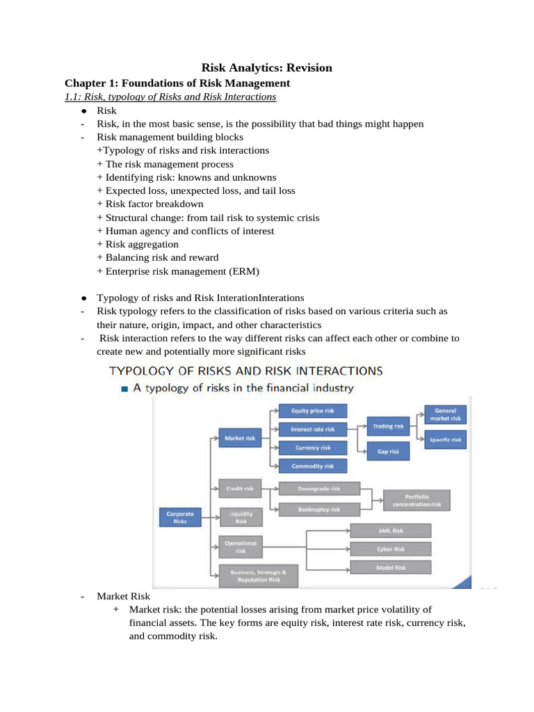 Foundations of Risk Management Overview | PDF | Value At Risk ...