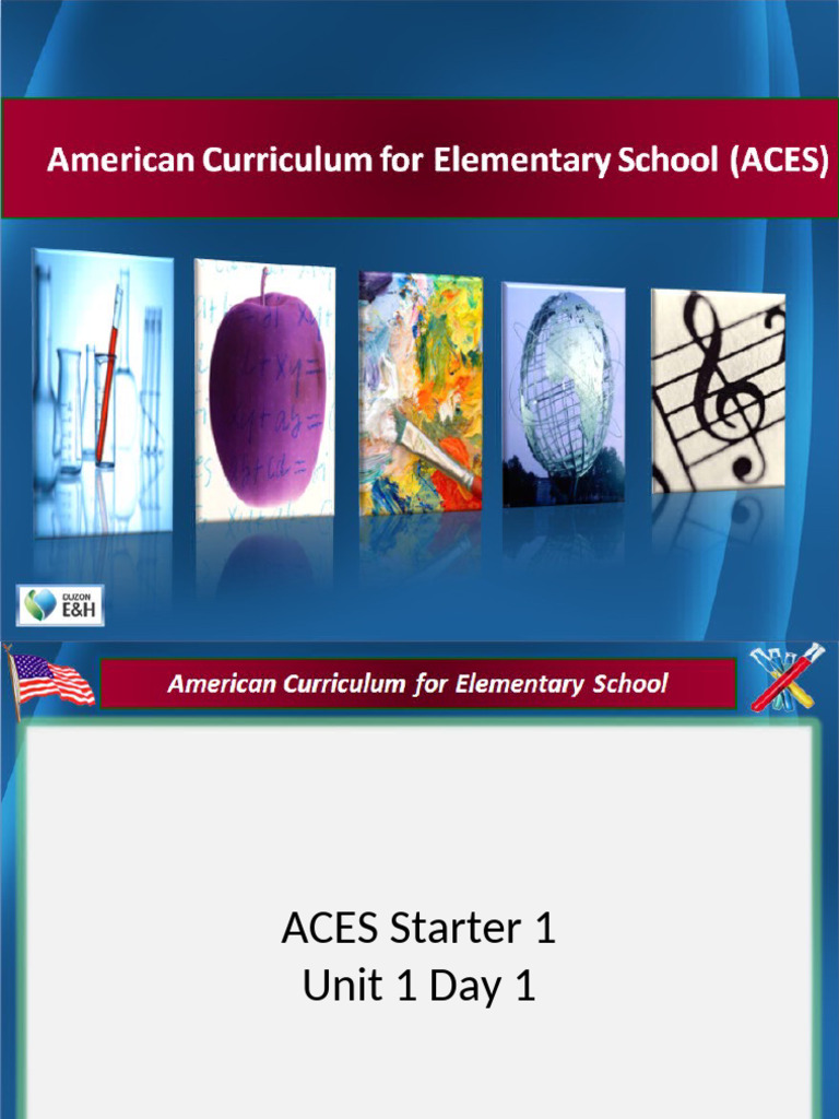 ACES Starter 1 Days 1-2 | PDF