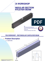 Rectangular Cantilever Beam FEA Workshop