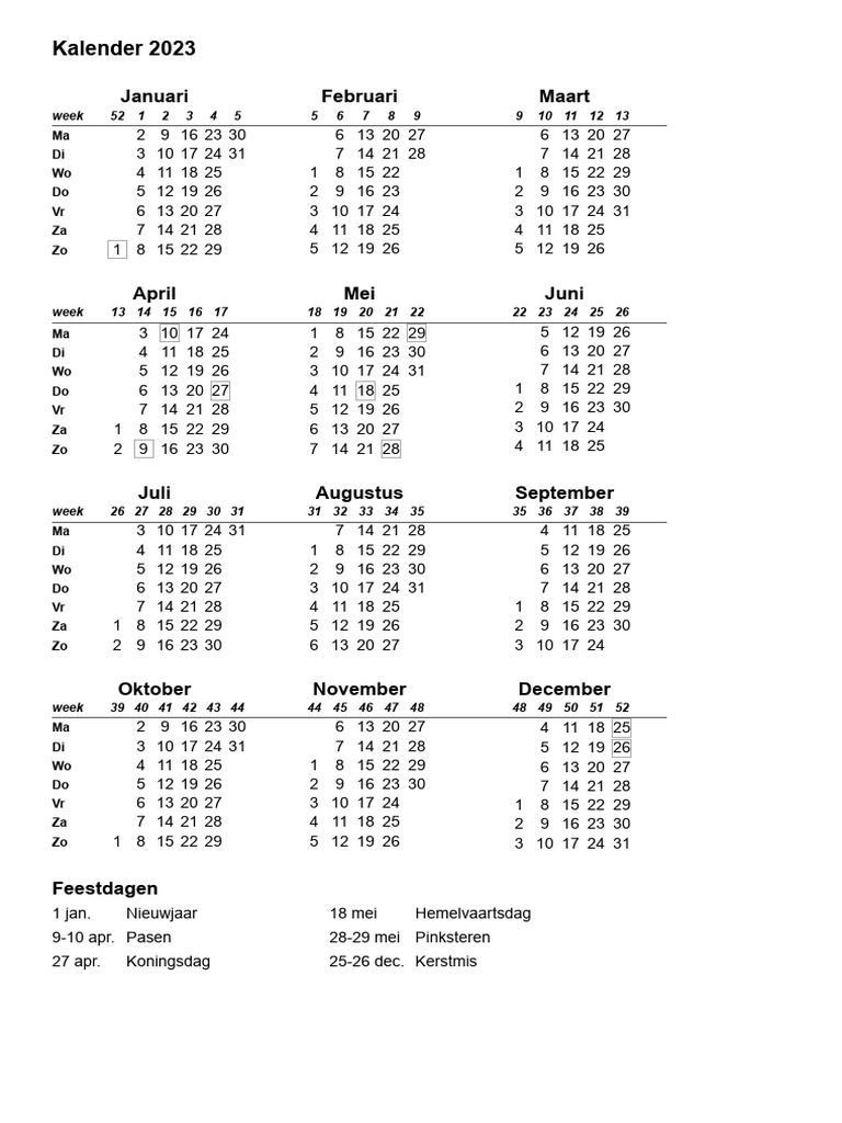Kalender-2023 2 | PDF