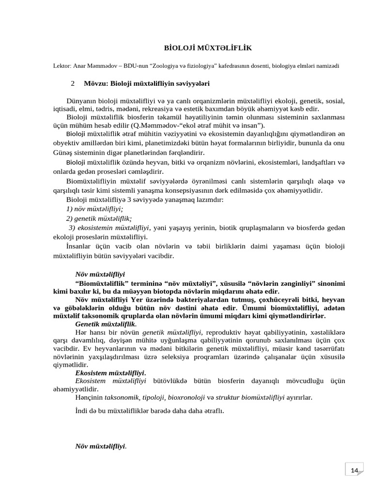 Anar-2-Az-Bi̇omuxt Sevi̇yye | PDF