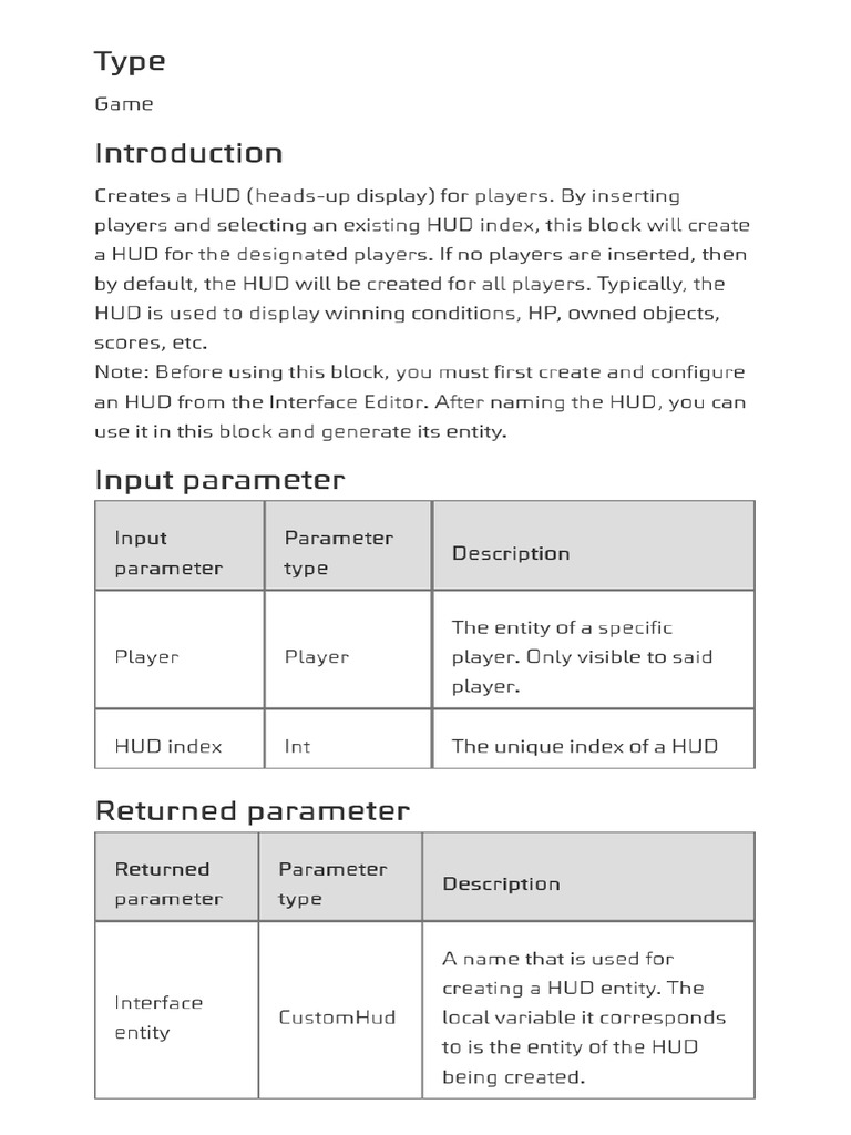 Create Custom HUD | PDF