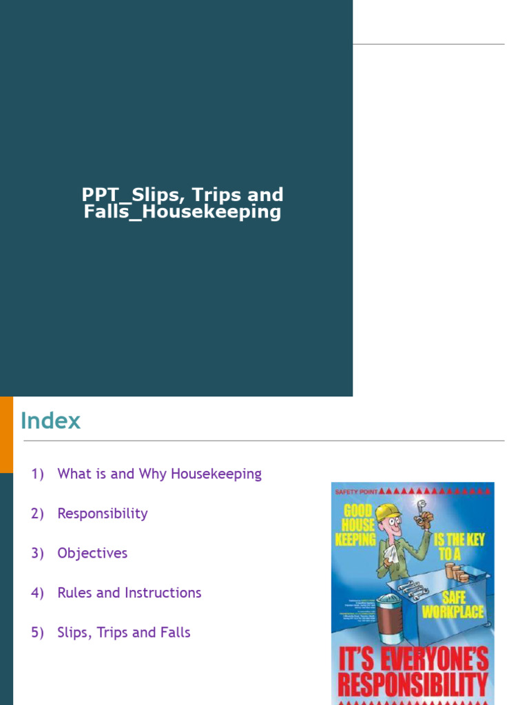 Housekeeping Guidelines for Safety | PDF | Housekeeping | Waste