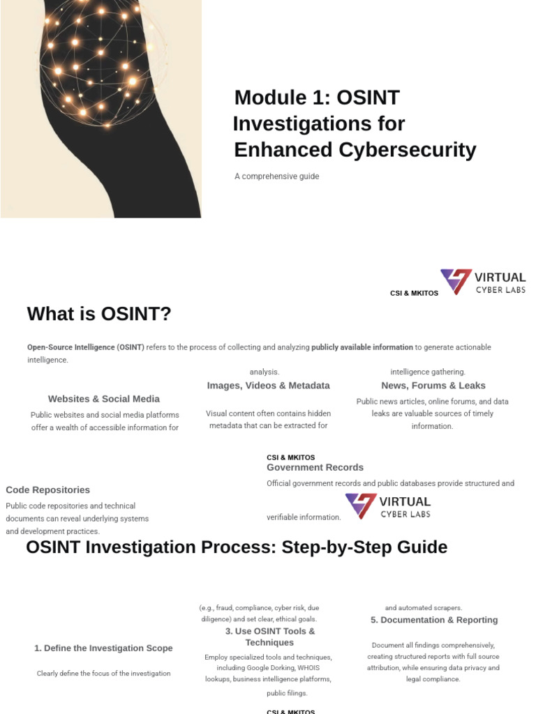 OSINT Guide for Cybersecurity Investigations | PDF | Metadata ...