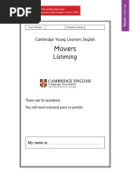 Movers Listening Sample Test 1 | PDF