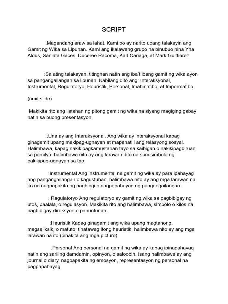 Script | PDF