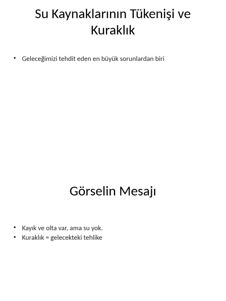 Su Kaynaklari 2dk Sunumu | PDF