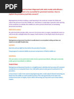 Myringotomy with Grommet Overview | PDF | Ear | Clinical Medicine