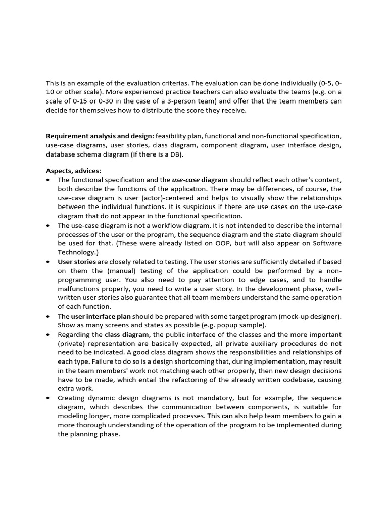 Software Technology Practice Evaluation Criteria System | PDF | Use ...
