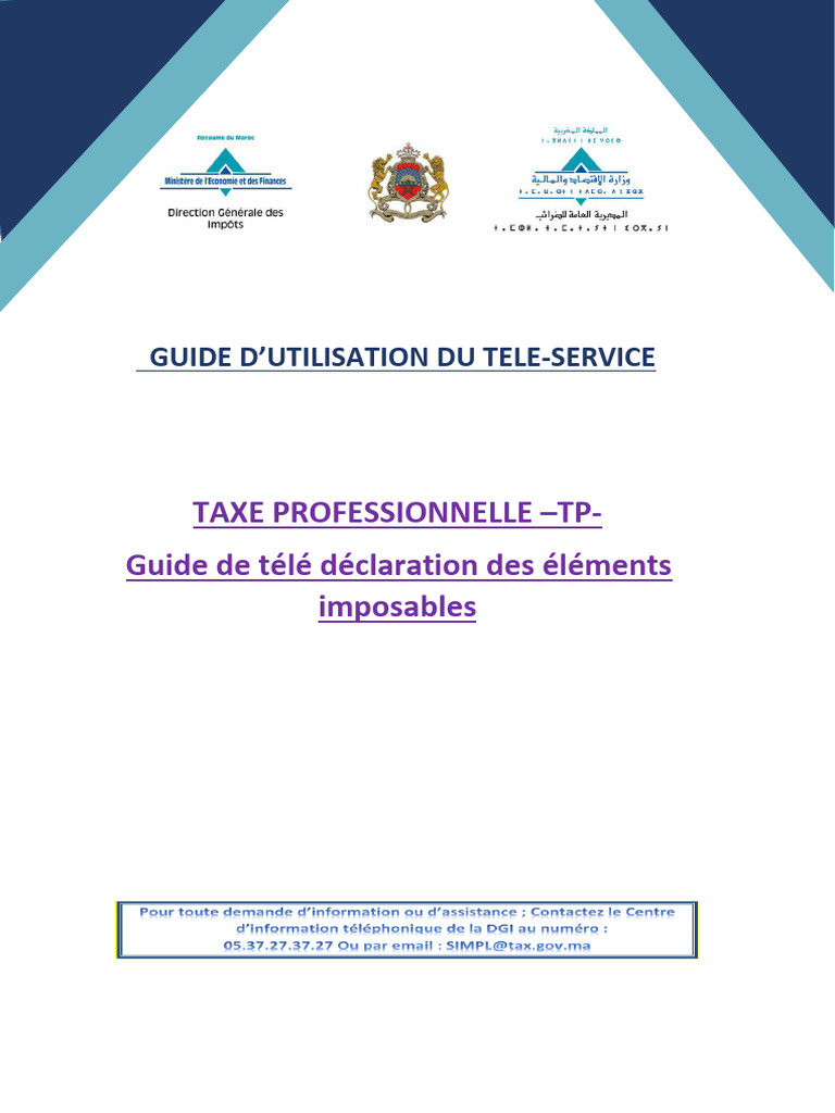 Guide de Télé-Déclaration TP | PDF | Fichier informatique | XML