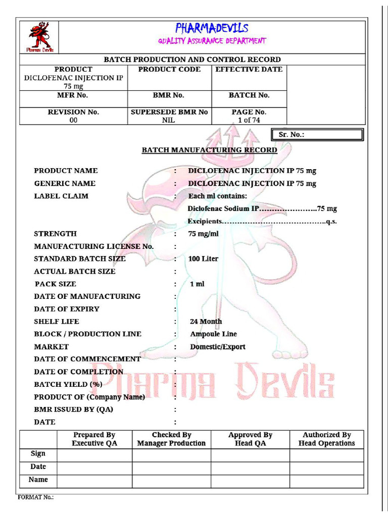 Batch Lroduction and Control Records | PDF