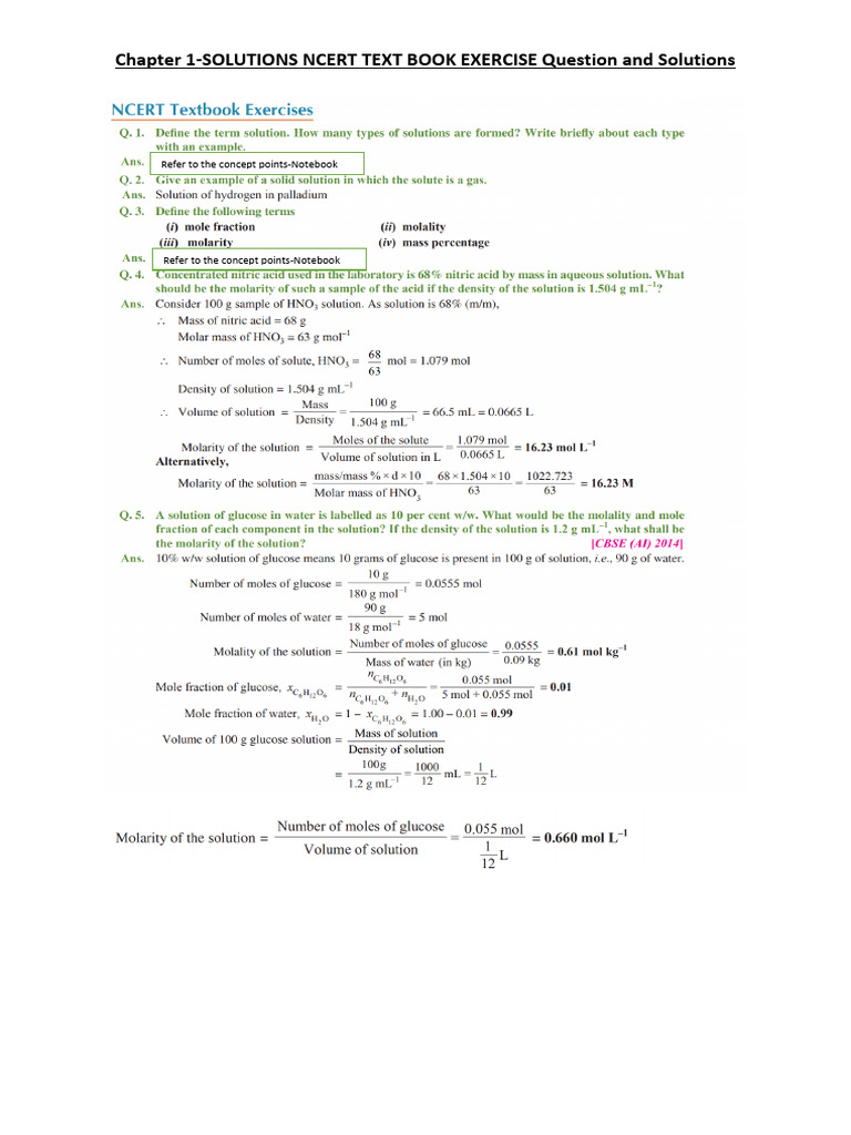 NCERT Chapter 1 Solutions Guide | PDF
