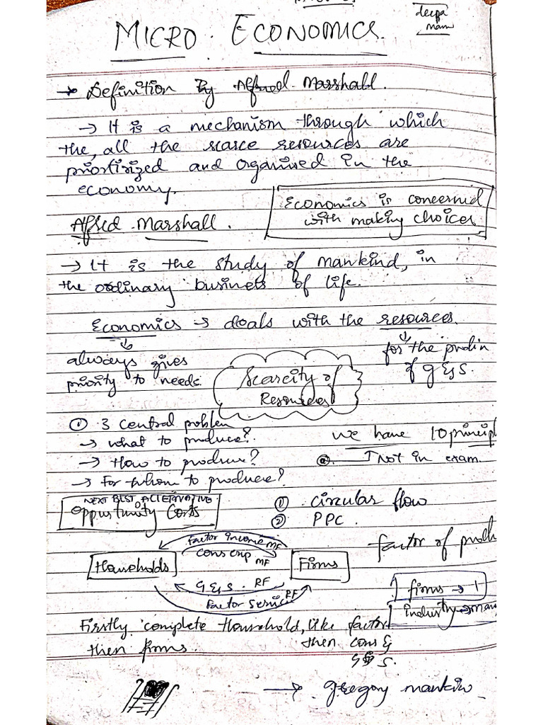 Economics NOTES | PDF