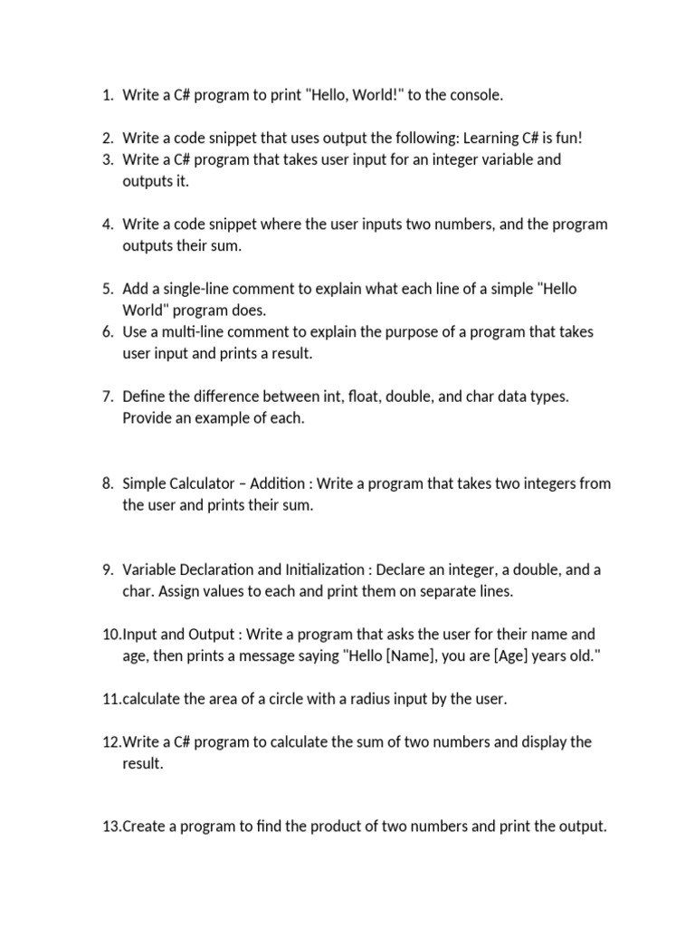 Practical 01 | PDF