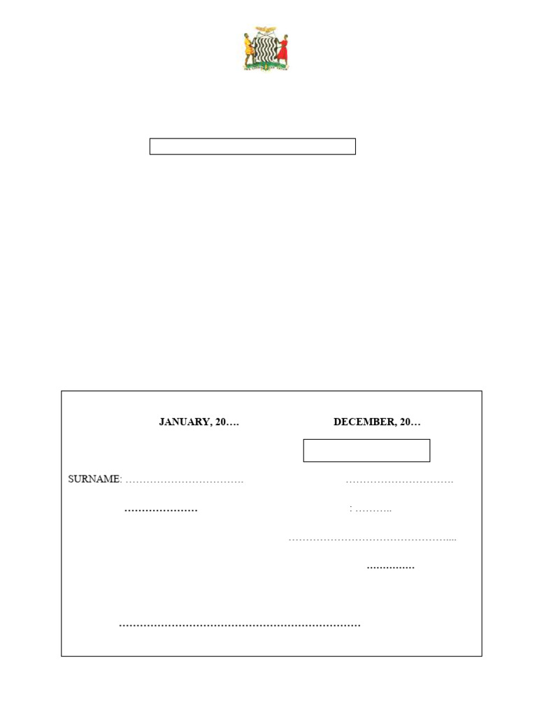 APAS Form 1 Instructions Zambia | PDF | Lesson Plan | Learning