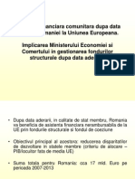 Asistenta Financiara Dupa Aderare - Min Economiei