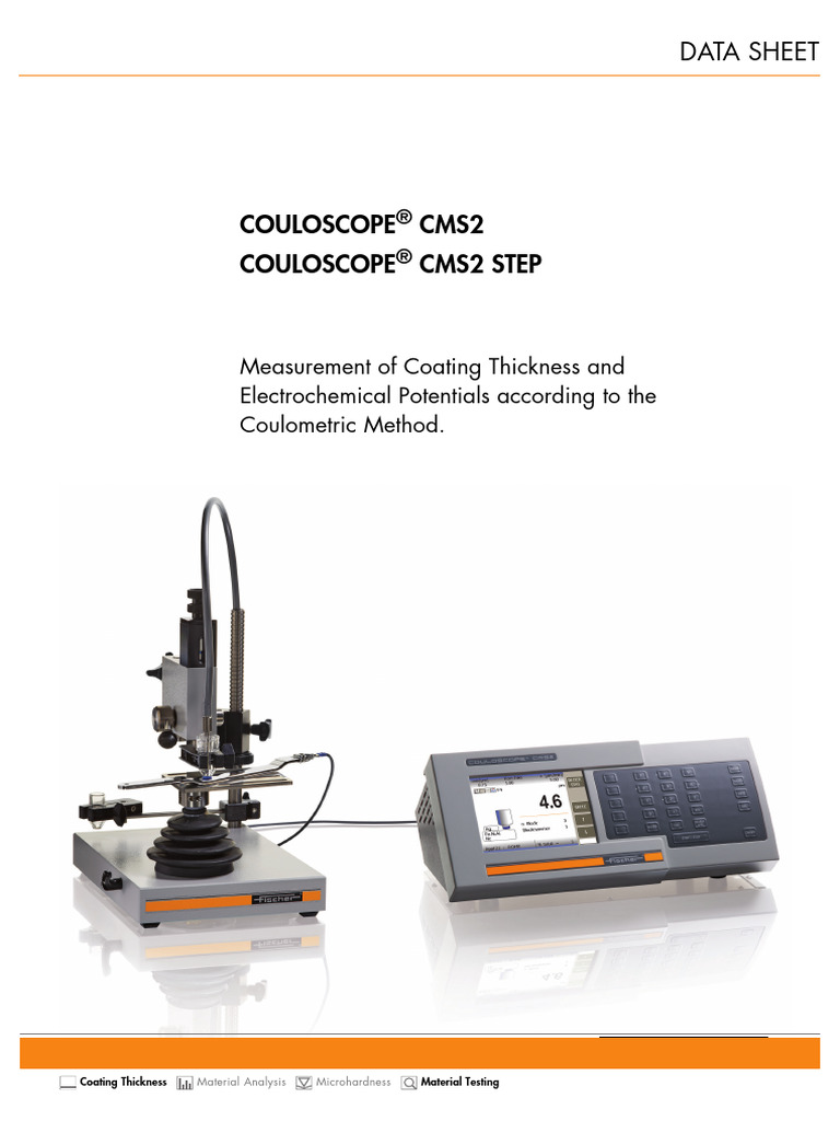 COULOSCOPE® CMS2 Coating Measurement Guide | PDF | Electricity