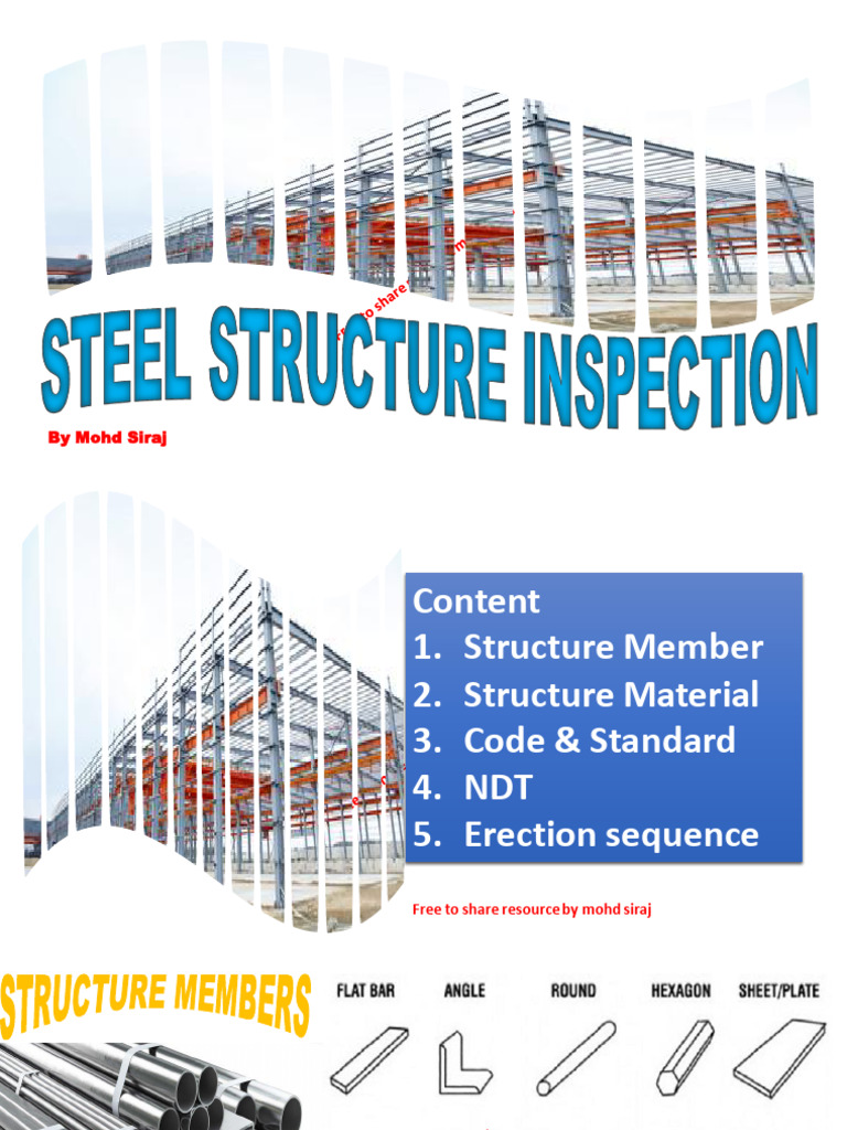 Steel Structure Inspection 1695491927 | PDF | Structural Steel ...