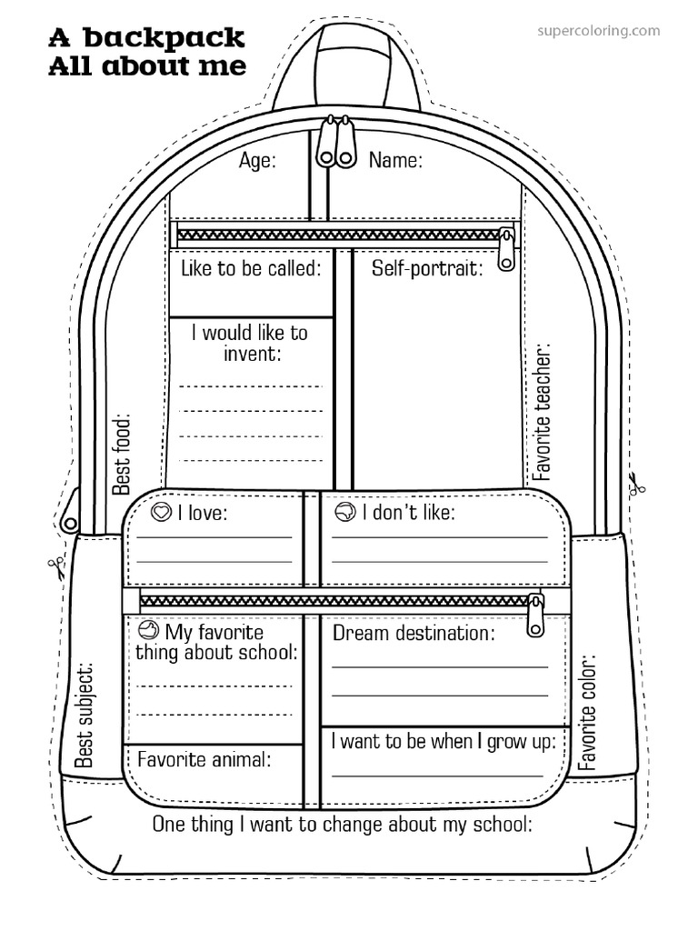 All About Me Writing Prompts For Back To School Activity - Free ...